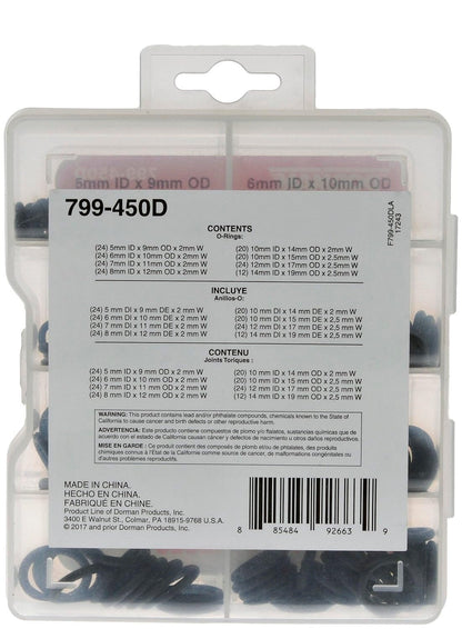 DORMAN 799-450D Pro Pack Metric O-Rings, 172 Pieces