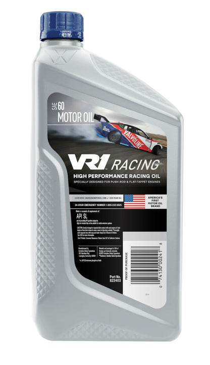 VALVOLINE 822403 Valvoline VR1 Racing SAE 60 Motor Oil 1 QT, Case of 6