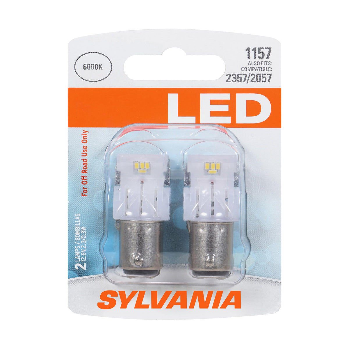 SYLVANIA 31064 SYLVANIA 1157 LED White Automotive Mini Bulb, 2 Bulbs