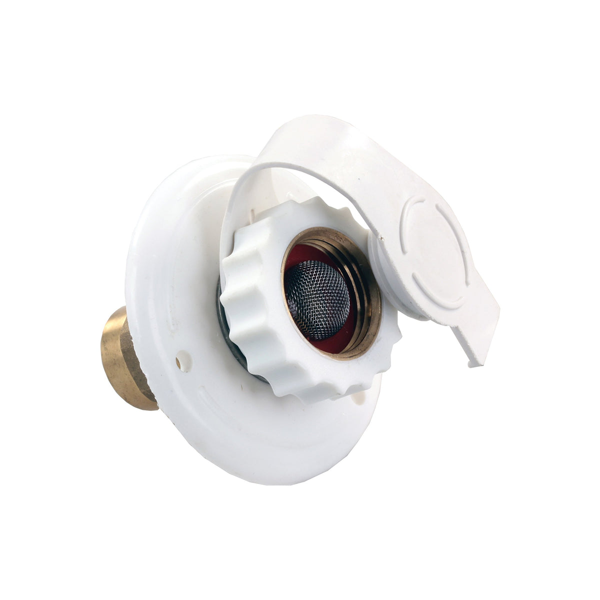 JR PRODUCTS 62135 JR Products 62135 Plastic City Water Flange - 12" FPT x 3/4",White