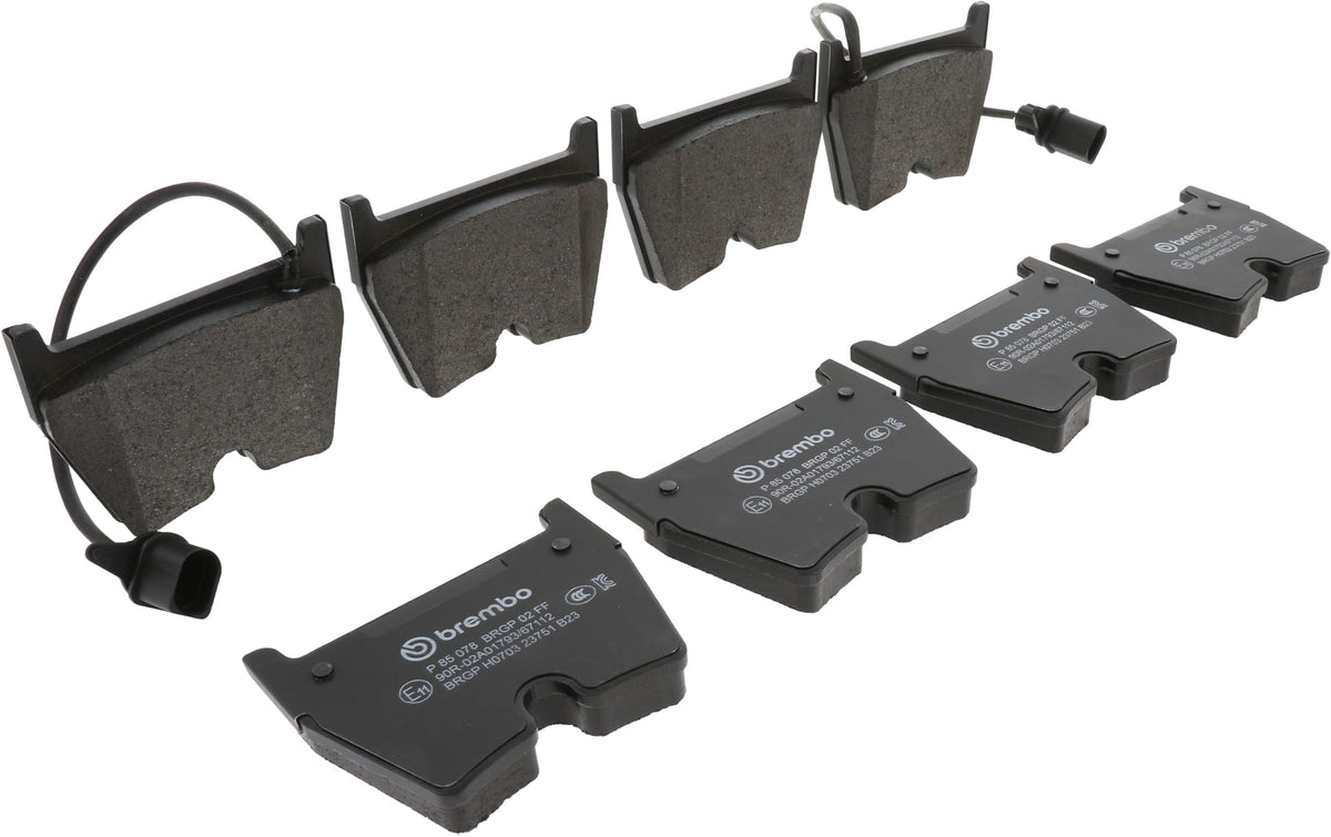 BREMBO P85078 Brembo P85078 Low-Met Front Disc Brake Pad Set AUDI/LAMBORGHINI/VW OE# 3D0698151A