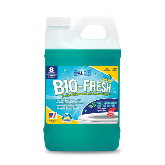 WALEX BIOFROM32 Walex Bio-Fresh Liquid RV Black Tank Treatment - Ocean Mist, 32 oz