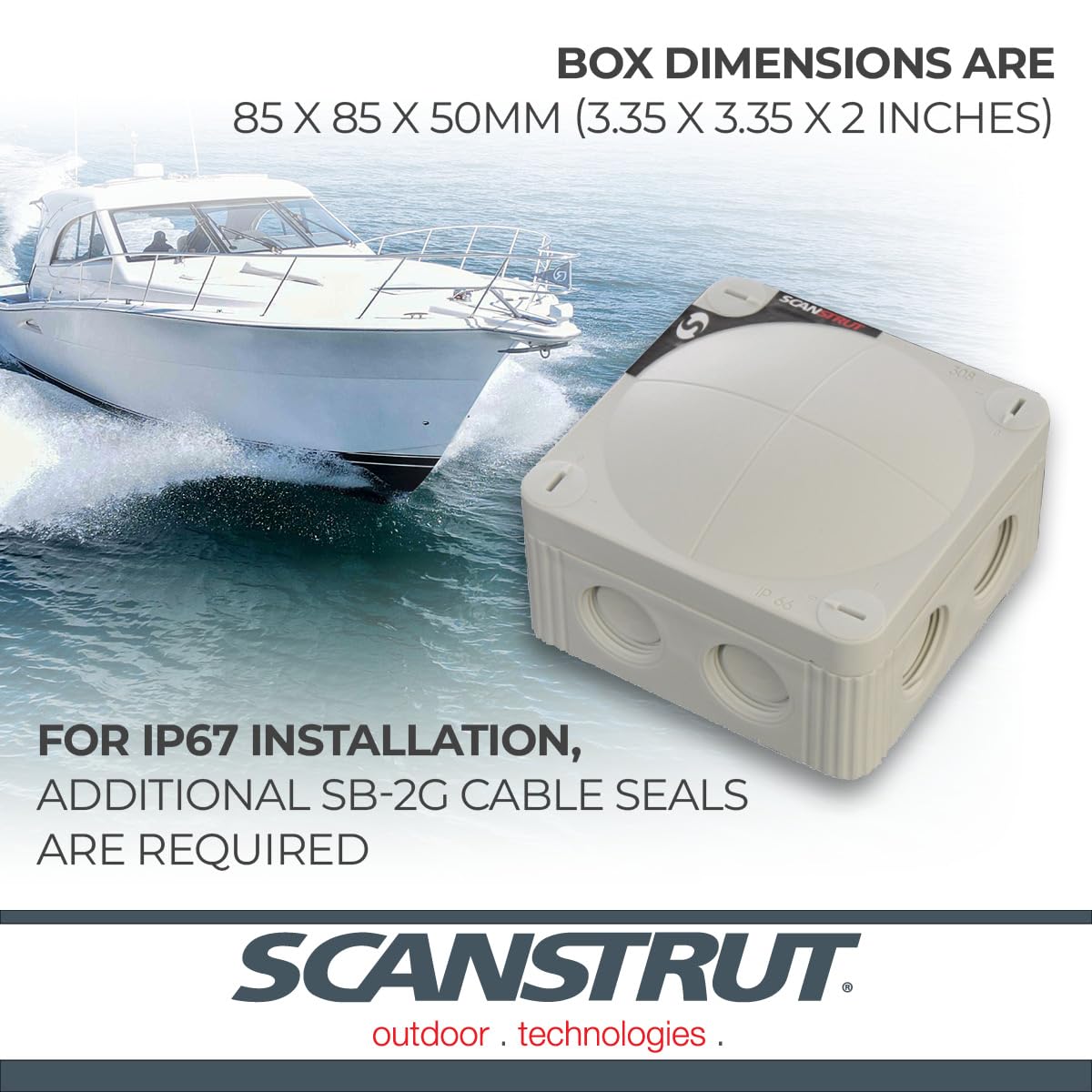SCANSTRUT SB-8-10 Scanstrut SB-8-10 Waterproof Electrical Junction Box - 10-Way