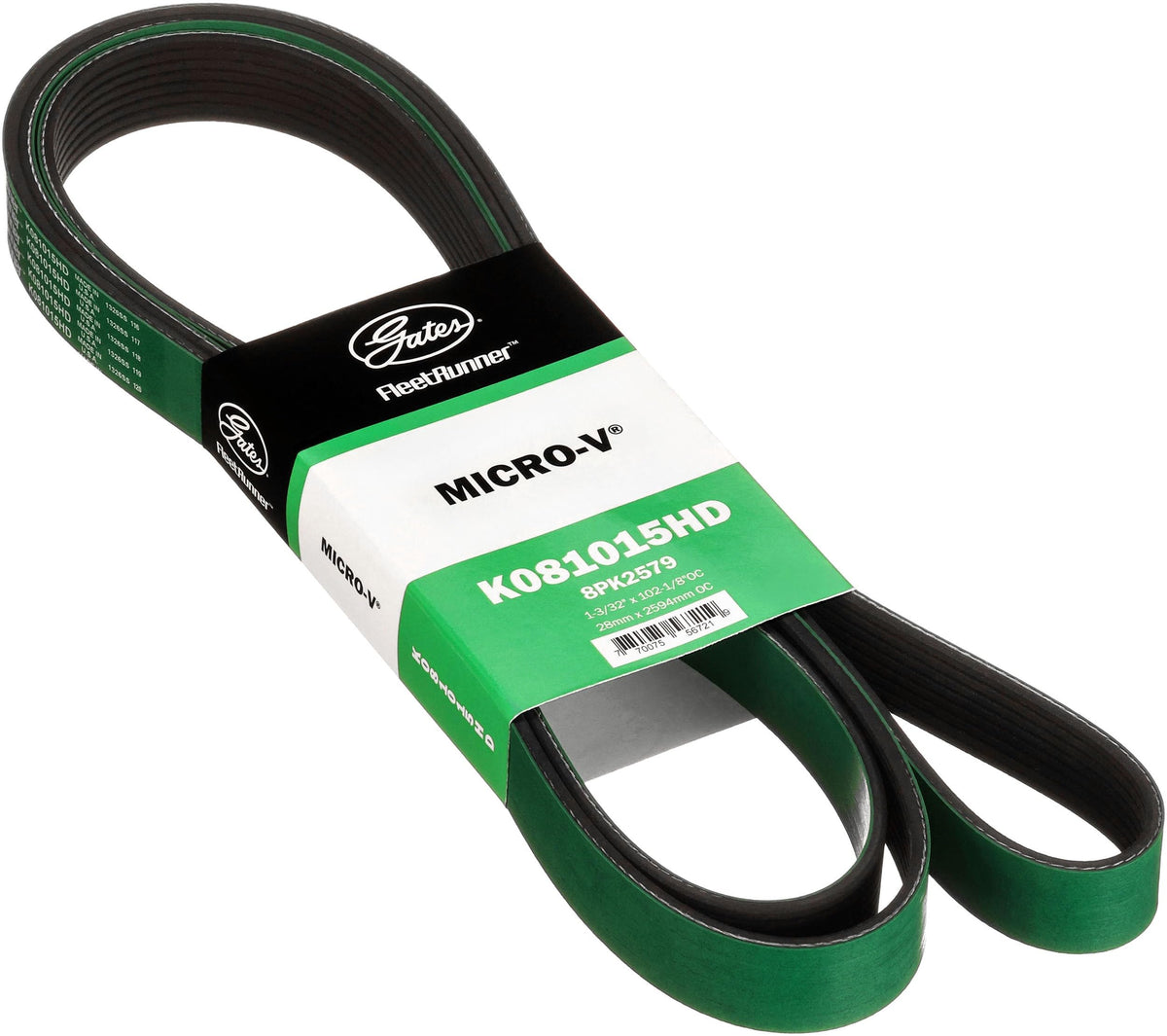 Gates K081015HD V-RIBBED BELT (HEAVY DUTY