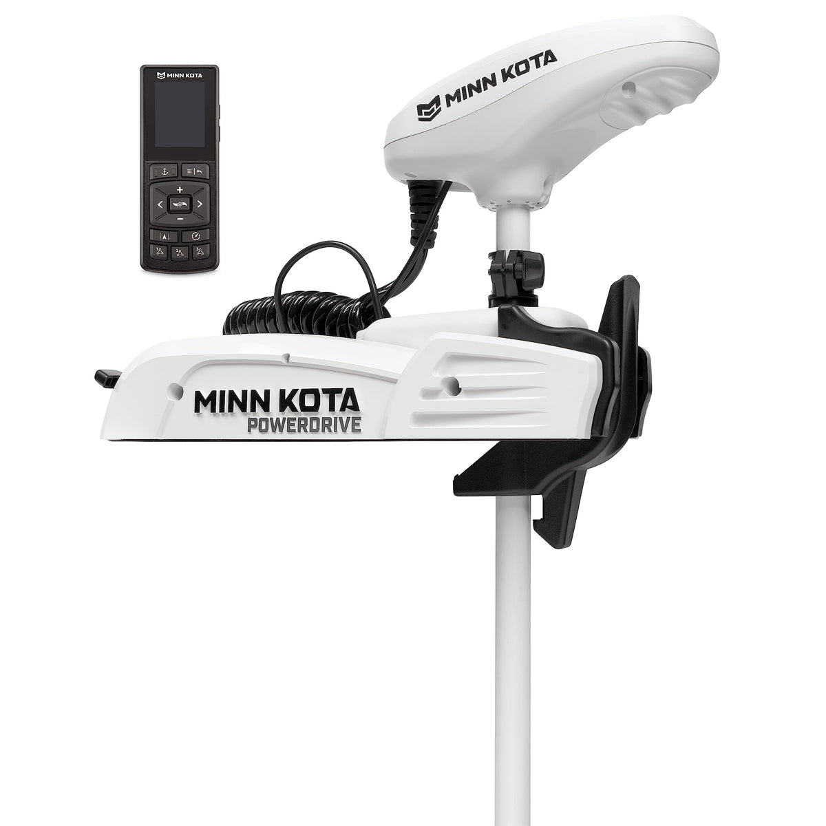 Minn Kota 1363586 Minn Kota Riptide PowerDrive Bow-Mount Electric Trolling Motor with Wireless Remote – 70 Lb. Thrust, 54 In. Shaft, Saltwater