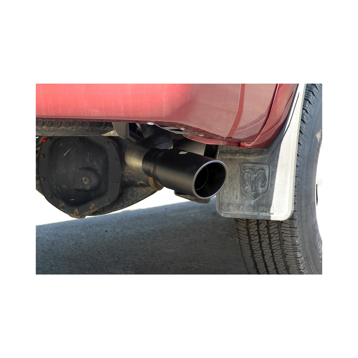 FLOWMASTER 717930 Flowmaster 717930 FlowFX Cat-Back Exhaust Kit Single Side Exit 3.5 Inch 409 Stainless Steel 5 Inch Black Ceramic Coated 304 Stainless Steel Tip Compatible with 2014-2024 RAM 2500 3500 6.4L 2/4WD