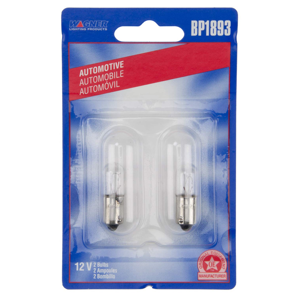 WAGNER BP1893 Wagner Lighting BP1893 Standard Multi-Purpose Light Bulb Card of 2