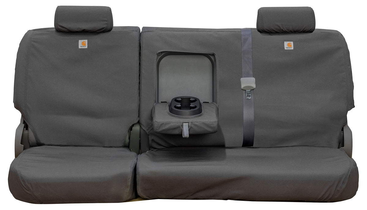 Covercraft SSC8375CAGY Covercraft-SSC8375CAGY Carhartt SeatSaver Second Row Custom Fit Seat Cover for Select Chevrolet/GMC Models - Duck Weave (Gravel)