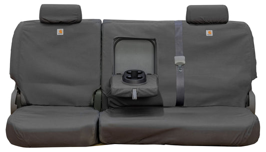 Covercraft SSC8375CAGY Covercraft-SSC8375CAGY Carhartt SeatSaver Second Row Custom Fit Seat Cover for Select Chevrolet/GMC Models - Duck Weave (Gravel)