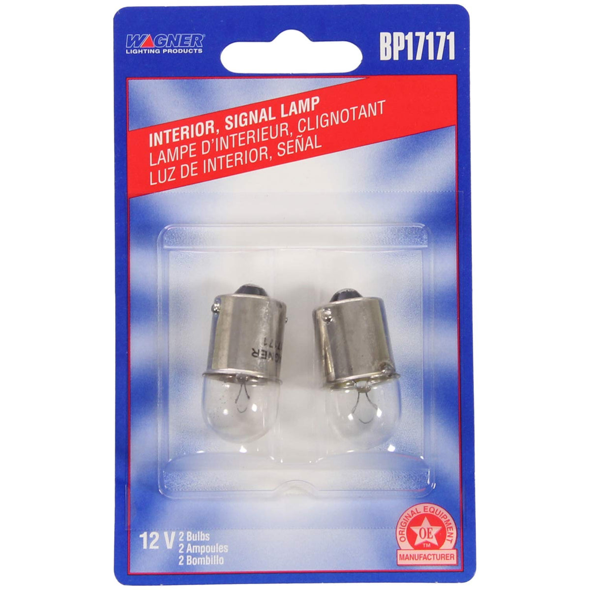 WAGNER BP17171 Wagner Lighting BP17171 Standard Multi-Purpose Light Bulb Card of 2