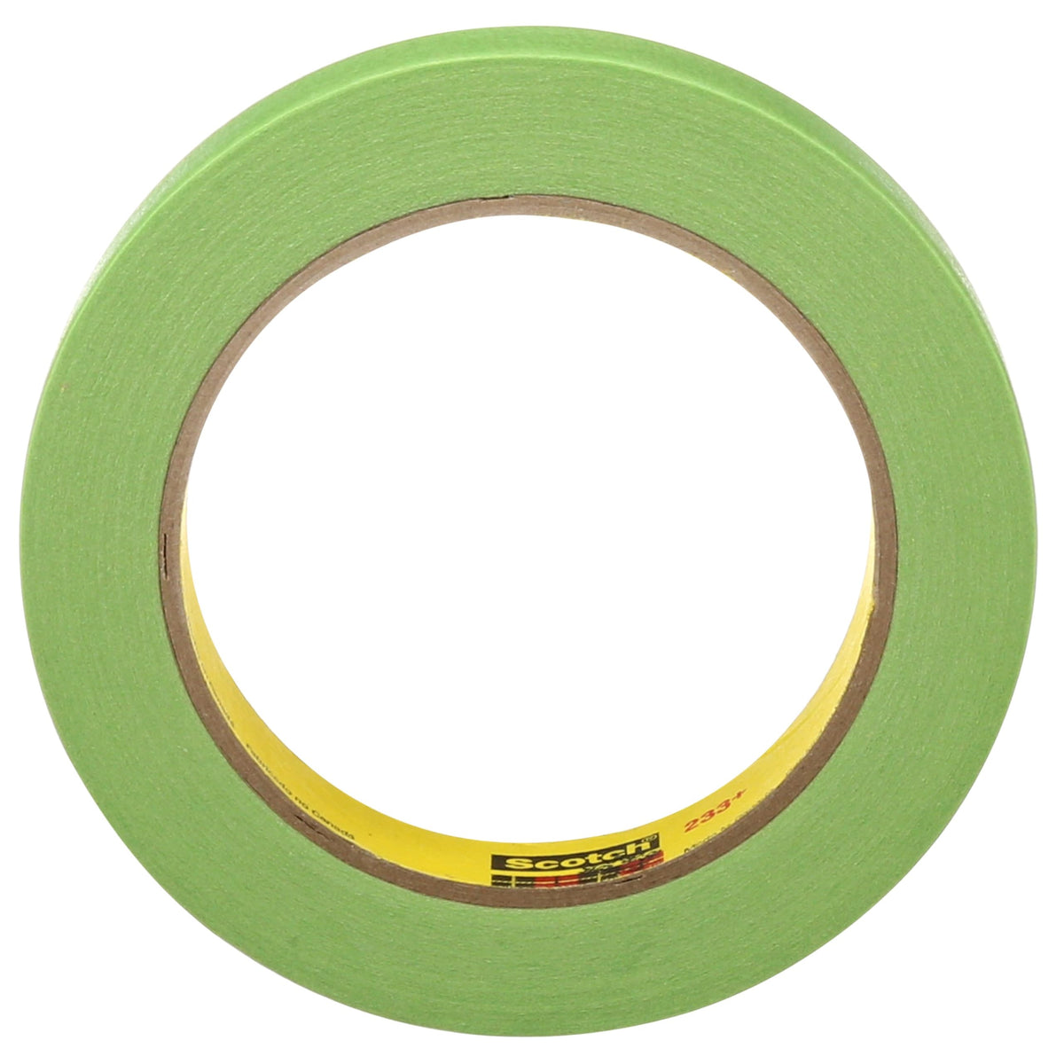 3M 26336 3M 233+ Crepe Paper Performance Masking Tape, 250 Degree F Performance Temperature, 25 lbs/in Tensile Strength, 60 yds Length x 1" Width (Case of 24)