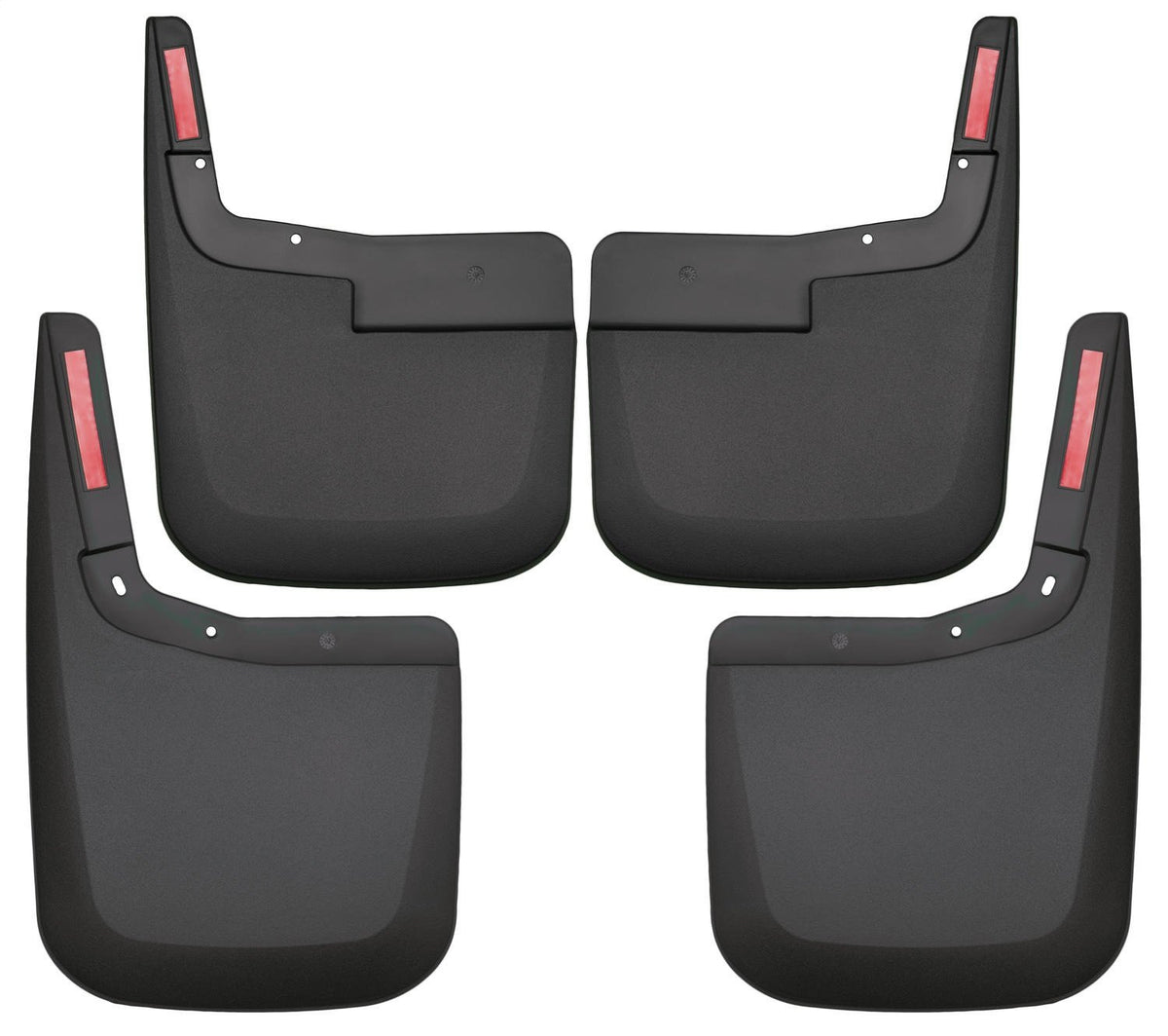 Husky Liners 58446 Husky Liners - Front & Rear Mud Guards – 2015-2020 Ford F-150 No Fender Flares, Front & Rear Set - Black, 4 Pc – 58446
