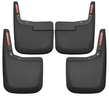 Husky Liners 58446 Husky Liners - Front & Rear Mud Guards – 2015-2020 Ford F-150 No Fender Flares, Front & Rear Set - Black, 4 Pc – 58446