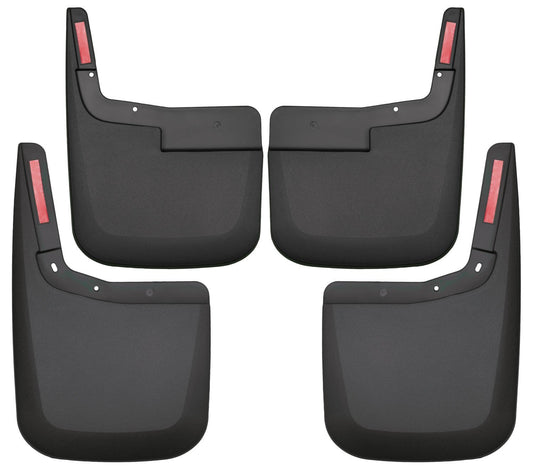 Husky Liners 58446 Husky Liners - Front & Rear Mud Guards – 2015-2020 Ford F-150 No Fender Flares, Front & Rear Set - Black, 4 Pc – 58446
