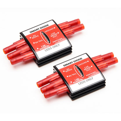 ROADMASTER 789 Roadmaster 789 Set of 2 Smart Diode fits RV to Flat Towed Vehicle Connections with Variable Voltage and LED Lighting | Easy Installation | Aluminum Heat Sink | Epoxy Case