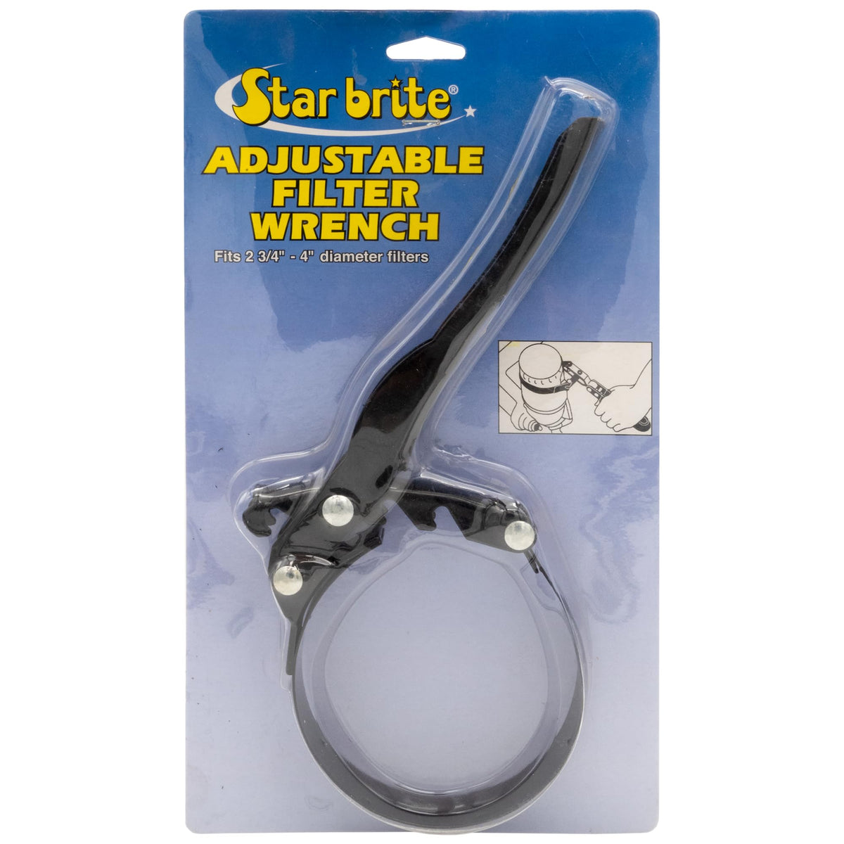 STAR BRITE 028908 STAR BRITE Oil Filter Wrench (ADJ) 2-3/4" x 4" (028908)