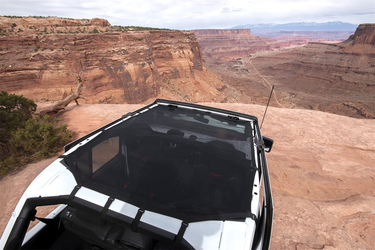 RUGGED RIDGE 13579.71 Rugged Ridge 13579.71 Eclipse Sun Shade, Black, Full; 18-Current Wrangler Unlimited JLU, 4 Door