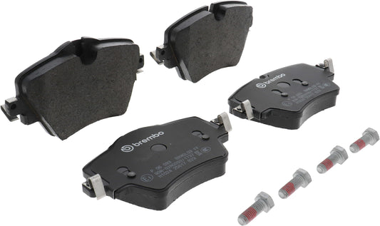 Brembo 91-94 964 Turbo/3.6 Turbo Rear GT BBK 4 Piston Cast 345x28 2pc Rotor Drilled-Red Brembo P06093 Low-Met Front Disc Brake Pad Set BMW OE# 34106882418