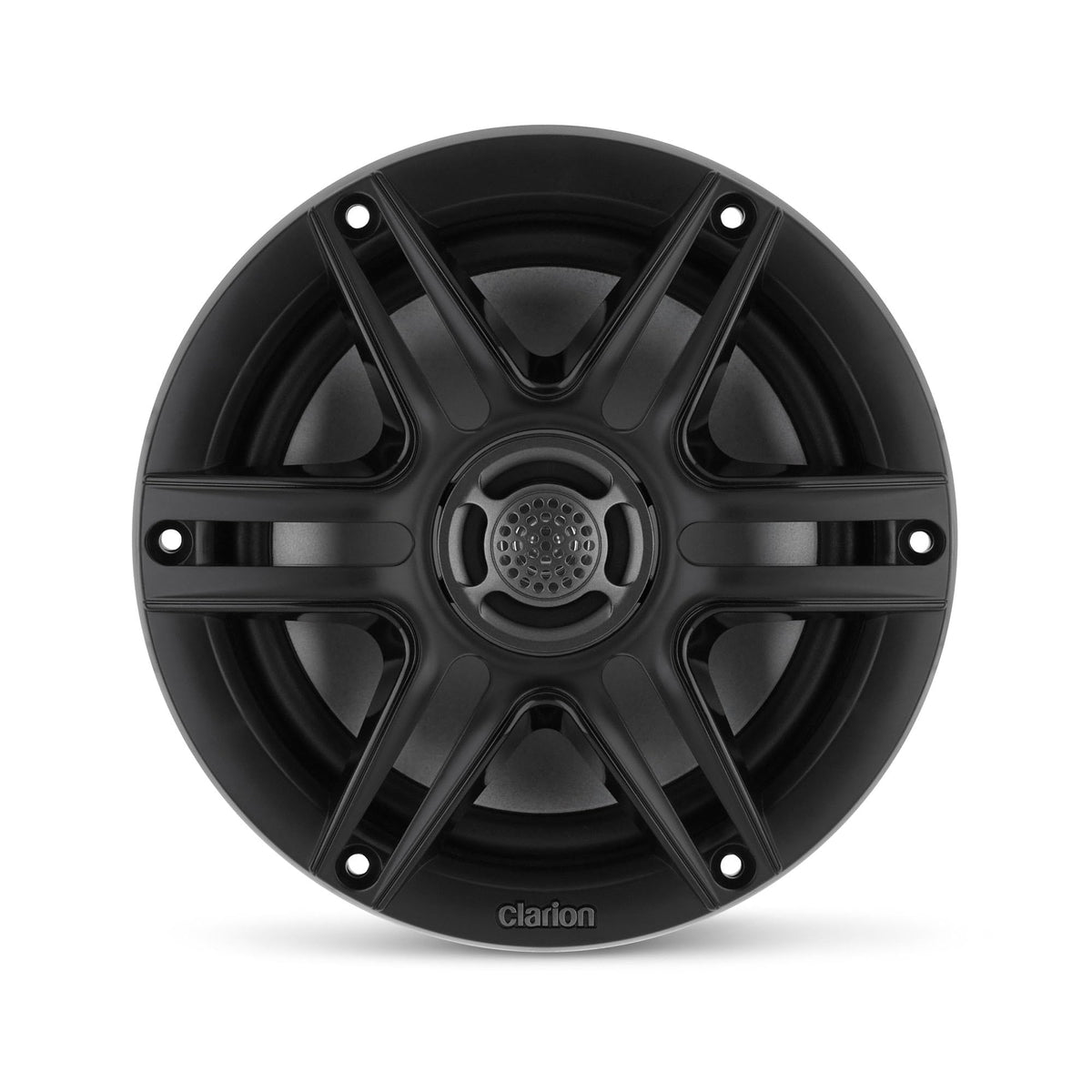 CLARION 010-03045-00 Clarion CMS-651-SWB 6.5-inch Coaxial Marine Speakers 30W RMS Power handling 1/2-inch (13 mm) Polymer Dome Tweeter Includes White & Black Sport Grilles
