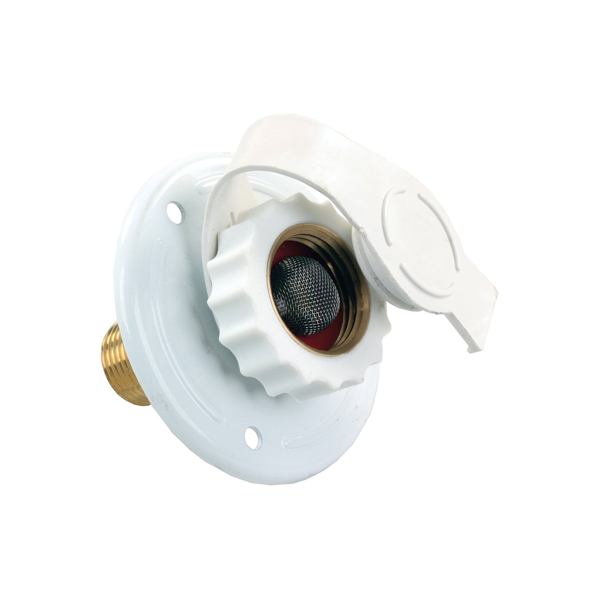 JR PRODUCTS 62165 JR Products 62165 White Aluminum City Water Flange - 12" MPT x 3/4"
