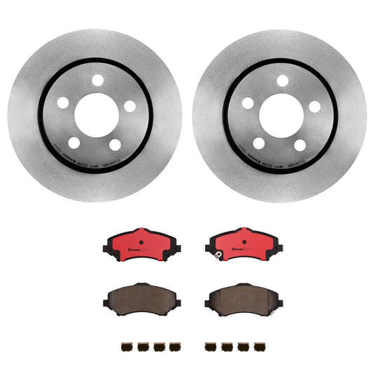 BREMBO KT00782 Brembo KT Series Premium Brake Kit (KT00782) for Dodge Nitro 2007-2011, Jeep Liberty 2008-2012 – High-Performance Brake Pads & Rotors – Direct OE Replacement