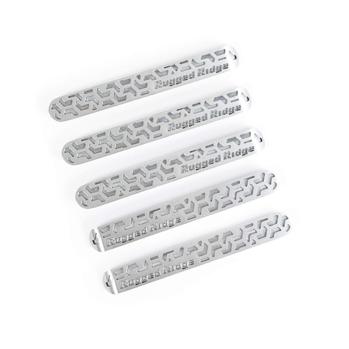 RUGGED RIDGE 13311.51 Rugged Ridge | Elite Door Handle Inserts, Brushed Tread, 4-D | 13311.51 | Fits 2007-2018 Jeep Wrangler JKU 4-Door