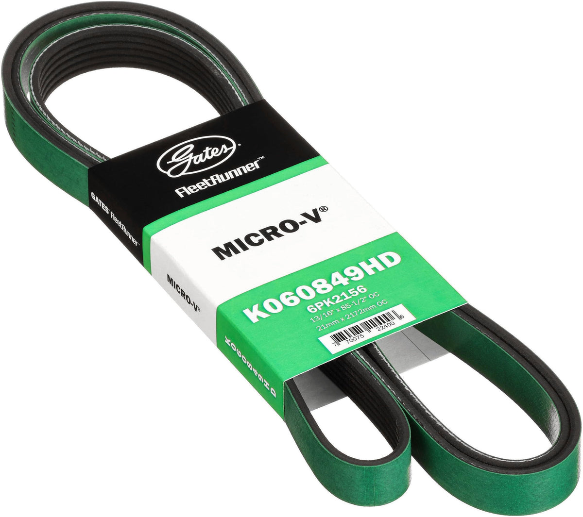 Gates K060849HD V-RIBBED BELT (HEAVY DUTY