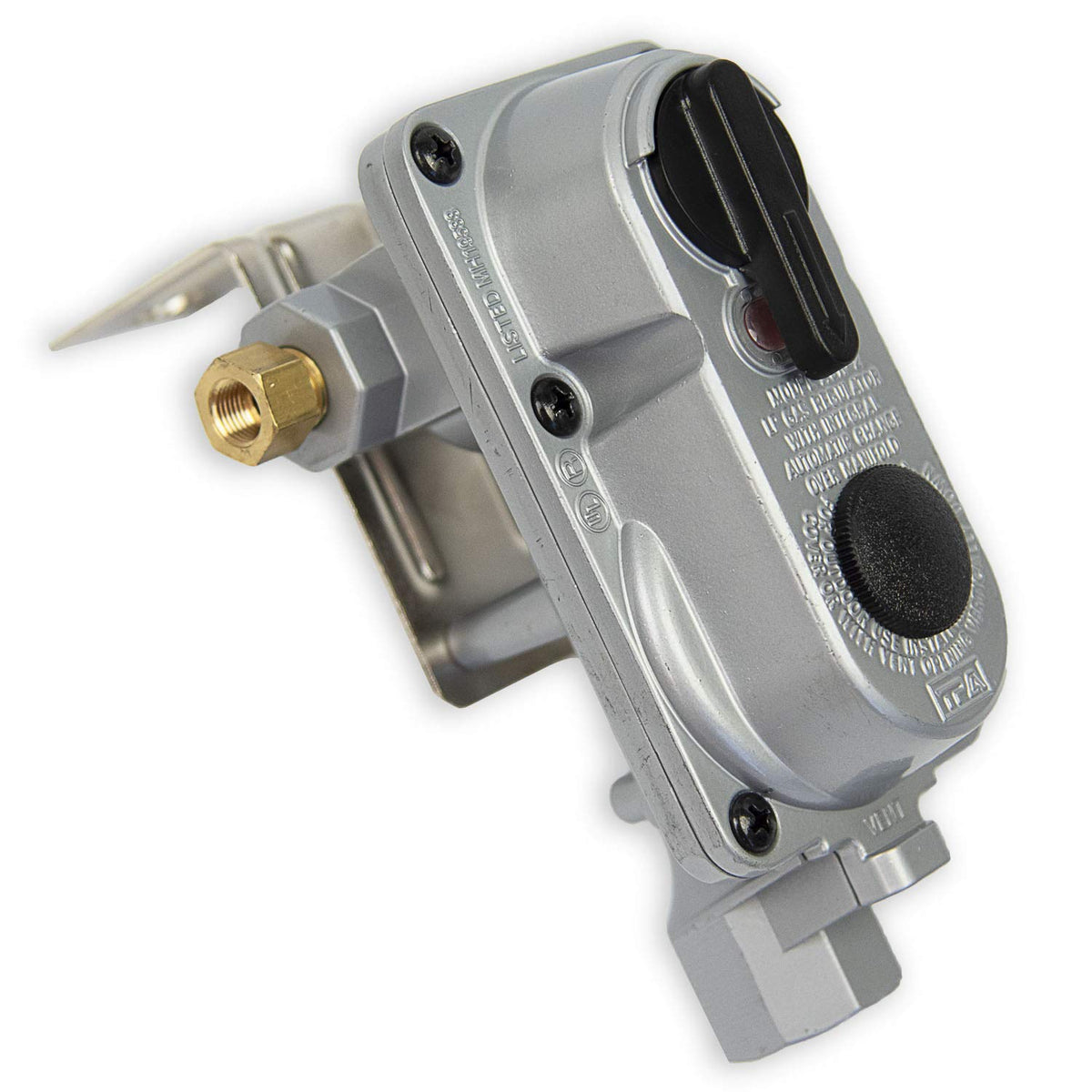 FLAME KING ACR-2 Flame King (ACR-2) Without Pigtails 2-Stage Auto Changeover LP Propane Gas Regulator For RVs, Vans, Trailers