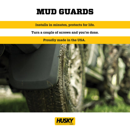 Husky Liners 58226 Husky Liners Custom Mud Guards – Fits 2021-2026 Chevrolet Suburban & Tahoe, GMC Yukon & Yukon XL – Front & Rear Set, 4-pc Black - 58226