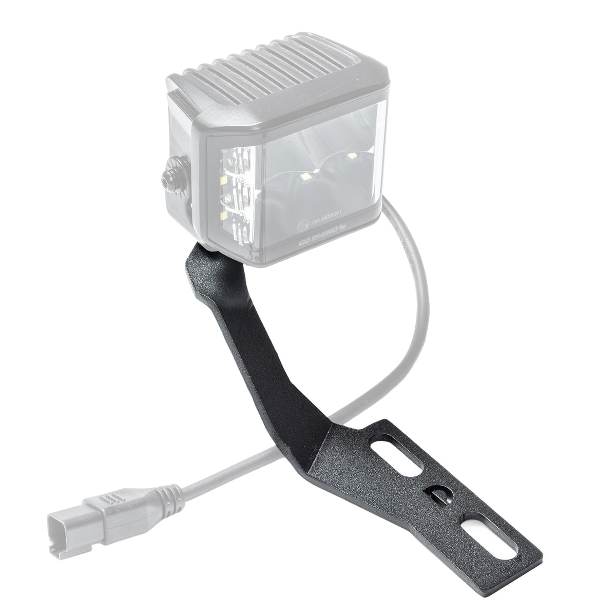 GO RHINO 732305T Go Rhino! XE Hood Hinge Cube Light Mount | Mild Steel, Textured Black | 732305T | Fits 2010-2022 Lexus GX460, SUV