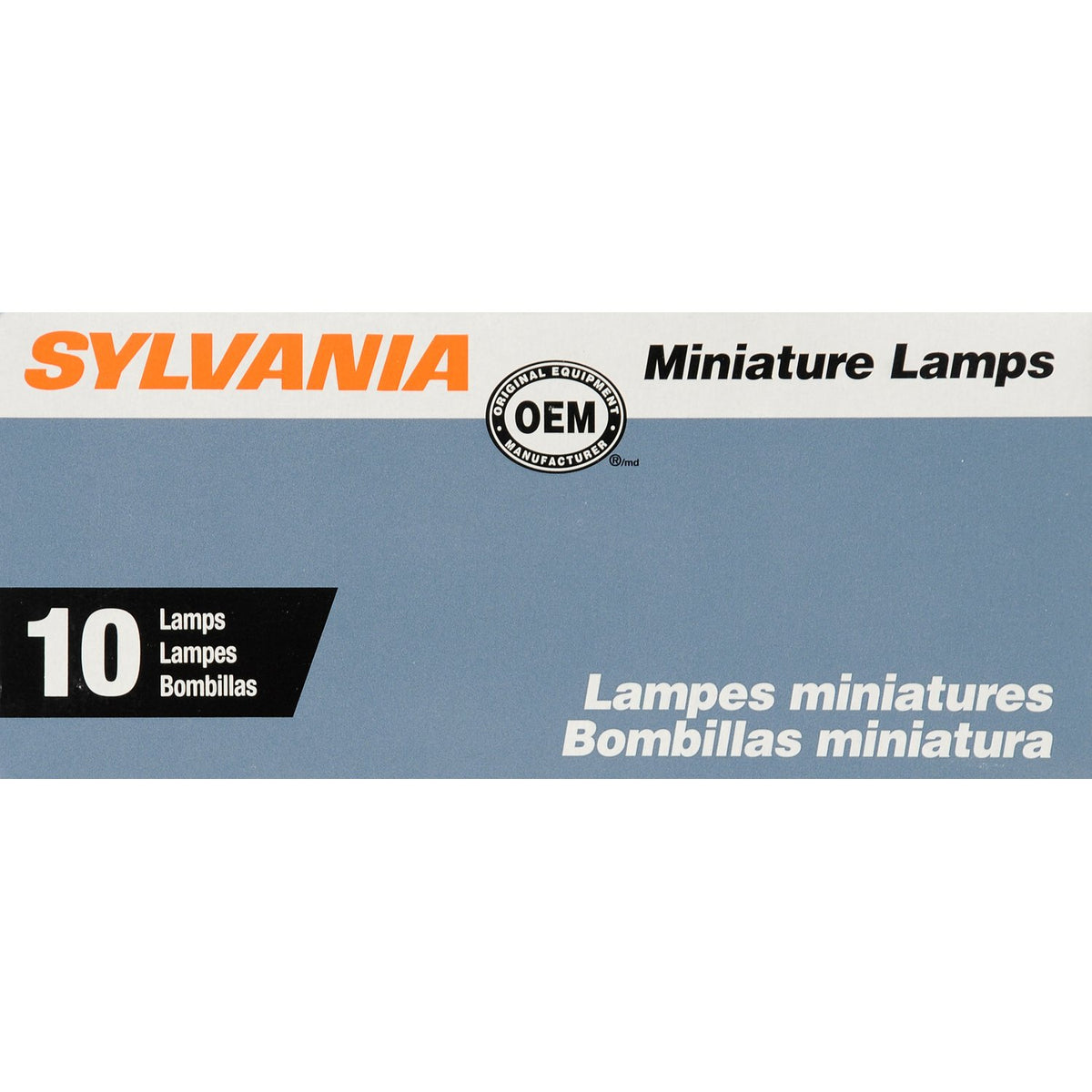 SYLVANIA 1076.TP SYLVANIA 1076 Basic Miniature Bulb, (Contains 10 Bulbs)