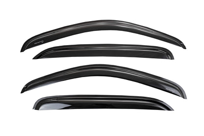 TRAILFX 4634H TrailFX Window Vents Fits Chevrolet Equinox 2018-2024 Tape-On Smoke 4-Piece Low Profile Acrylic Rainguard Set TrailFX 4634H