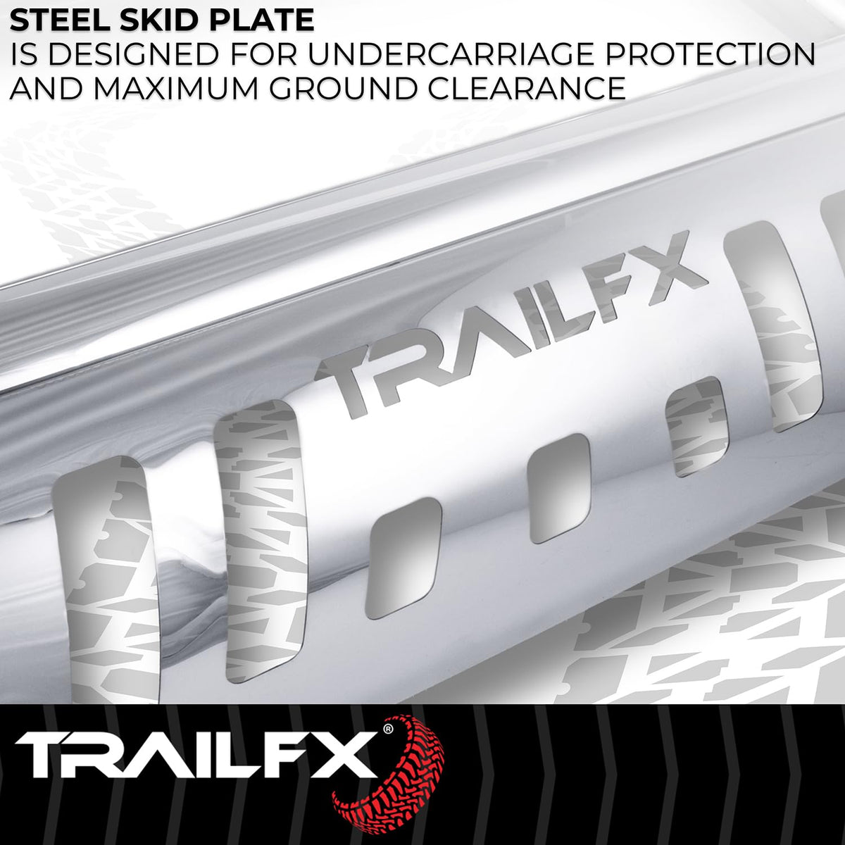 TRAILFX B0046S Trailfx Bull Bar B0046S, 3 Inch Diameter, Polished, Stainless Steel, with Skid Plate/Holes for Optional Lighting, 6-1/2 Inch Max Light/ 20 Inch Max Light Bar, Fits 2024-2025 Toyota Land Cruiser