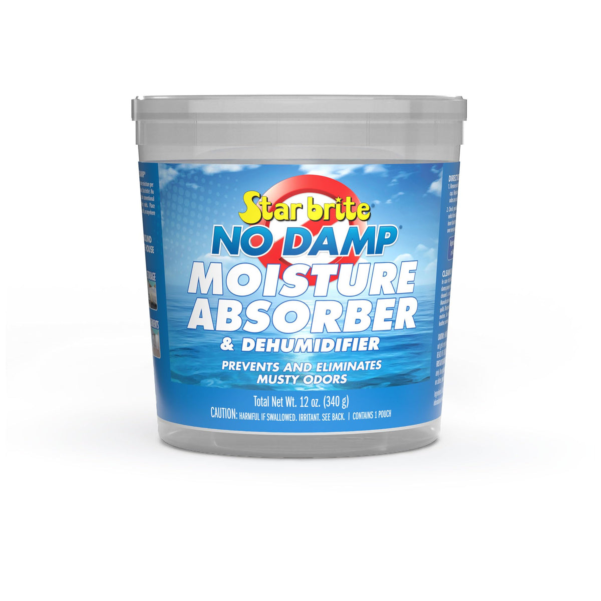 STAR BRITE 085412 STAR BRITE No Damp Moisture Absorber & Dehumidifier - Simple, Portable, Humidity Control for Boats, RVs, Seasonal Homes & More - Prevent Musty Odor & Moisture Damage