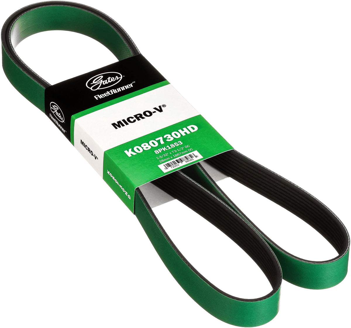 Gates K080730HD Fleet Runner Heavy Duty Micro V Serpentine