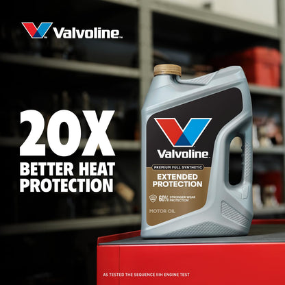 VALVOLINE 891682 Valvoline Extended Protection Full Synthetic Motor Oil SAE 0W-20 1 QT