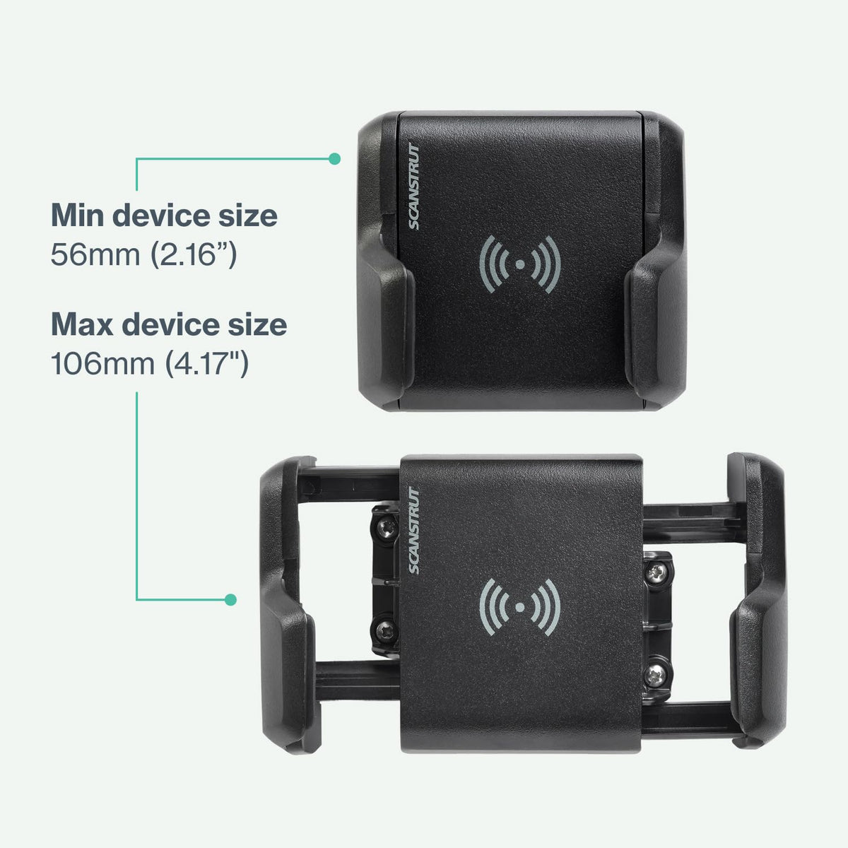 SCANSTRUT SC-CW-11F ROKK Wireless - Nano 10W. Waterproof Wireless Compact Phone Charging Mount 12/24V Available Q1 2023