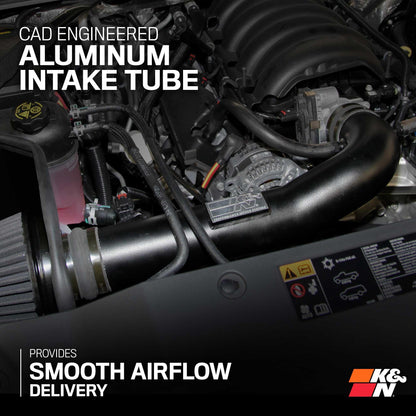 K&N 71-3082 Cold Air Intake System: Dry-Flow Air Filter