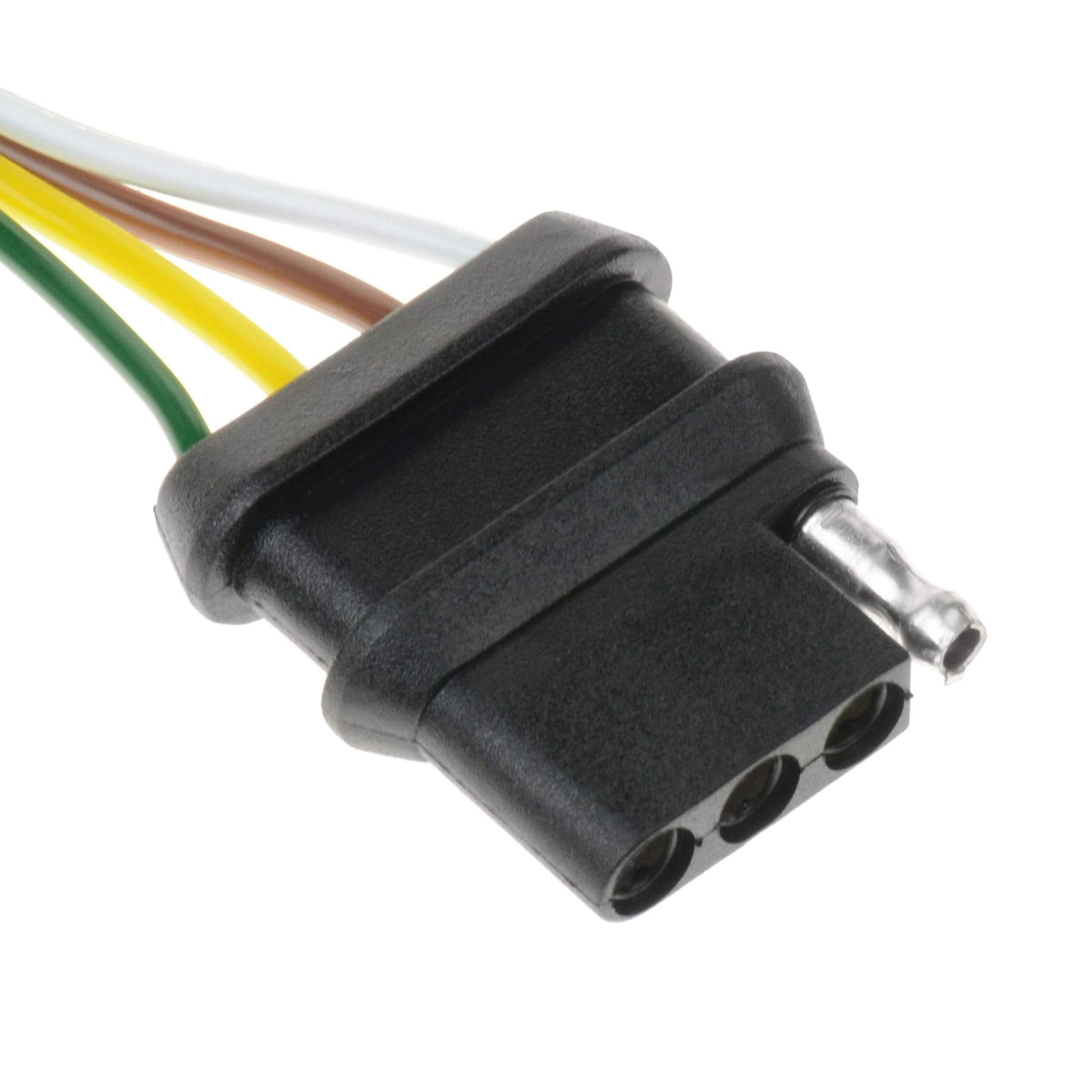 T-H MARINE BE-TR-59380-DP T-H Marine 4-Way Trunk Side Trailer Wire Connector – 24 in Trailer Wiring Extension with Color-Coded Wires for 12V DC Vehicle to Trailer Brake Turn Tail Light Hookup