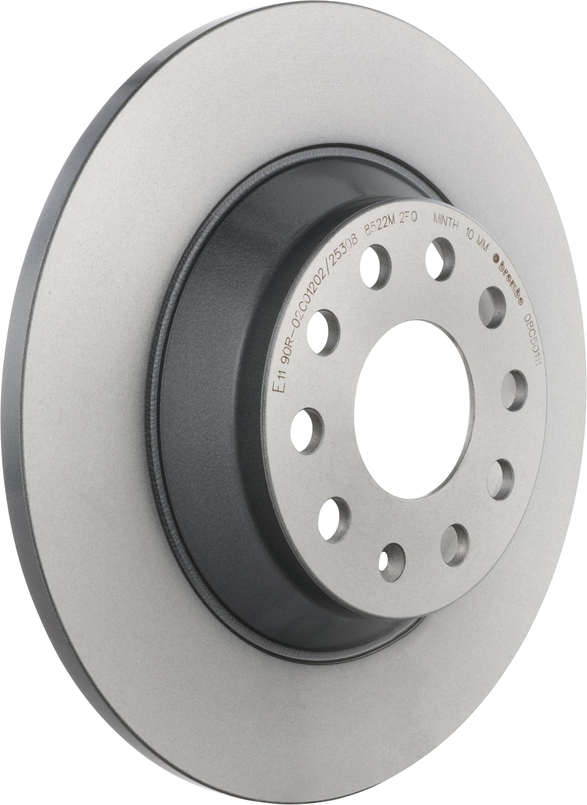 BREMBO 08C50111C02 Brembo 08.C501.11 UV Coated solid Rear Brake Rotor AUDI/AUDI (FAW)/SEAT/SKODA/SKODA (SVW)/VW/VW (FAW)/VW (SVW) OE# 3Q0615601