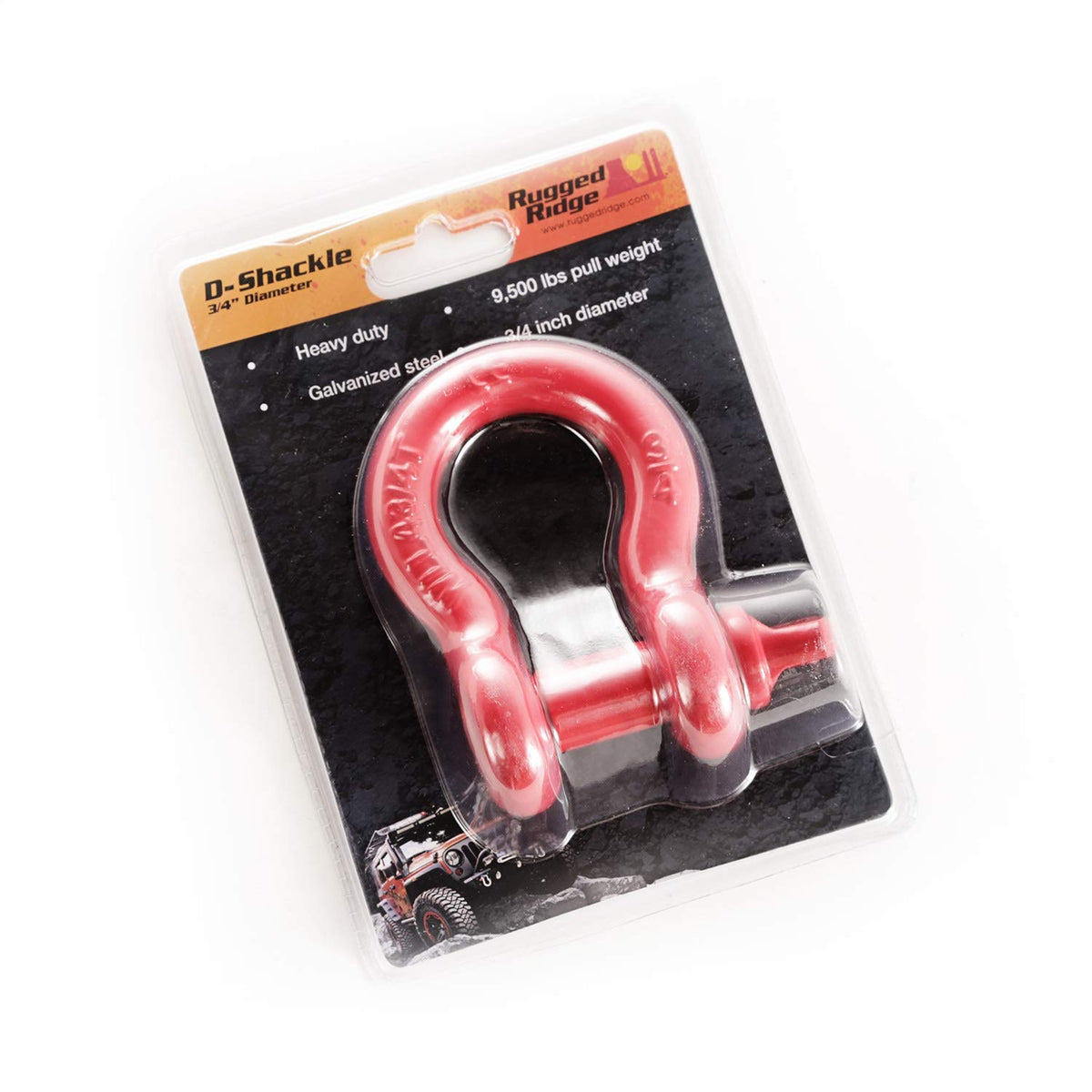 RUGGED RIDGE 11235.20 Rugged Ridge D-Ring Shackle | 11235.20 | Universal Fit