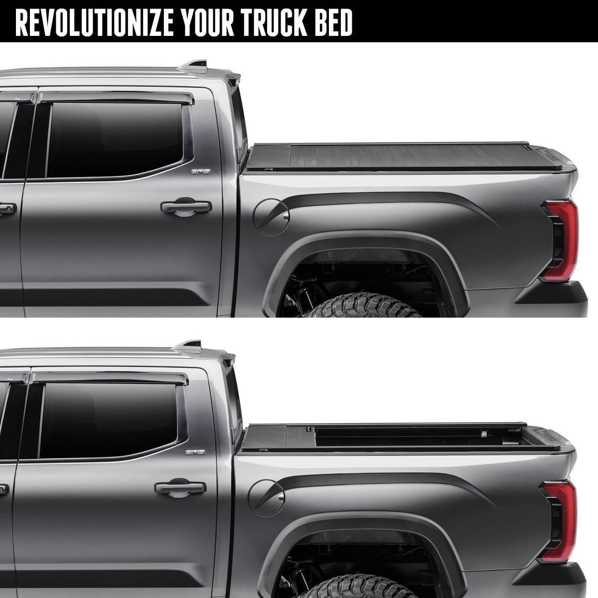 Retrax EQ0481 RealTruck Retrax EQ Retractable Truck Bed Tonneau Cover – EQ0481 – Fits 2019-2022 Chevy/GMC Silverado/Sierra 1500 5' 8" Bed (67.5")