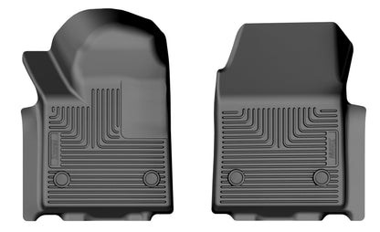 Husky Liners 78411 Husky Liners X-act Contour Floor Mats – Fits 2024-2026 Chevrolet Silverado EV; 2024 GMC Sierra EV – Front Row, 2-pc Black - 78411