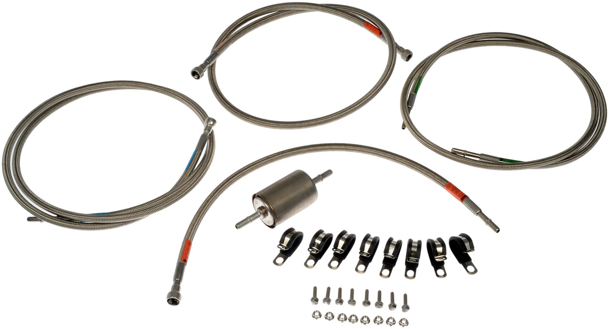 DORMAN 819-817 Dorman 819-817 Flexible Stainless Steel Braided Fuel Line Compatible with Select Chevrolet/GMC Models (OE FIX)
