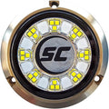 shadow-caster SCR-24 LED Underwater Boat Light - Great White - Bronze Housing - 90W Surface Mount - Tempered Glass Lens - IP68 Fully Submersible Waterproof