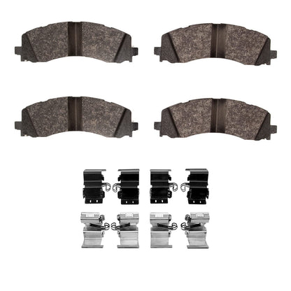 Dynamic Friction 1551-2225-01 ADVANCED PADS-SEMI MET W/HDW