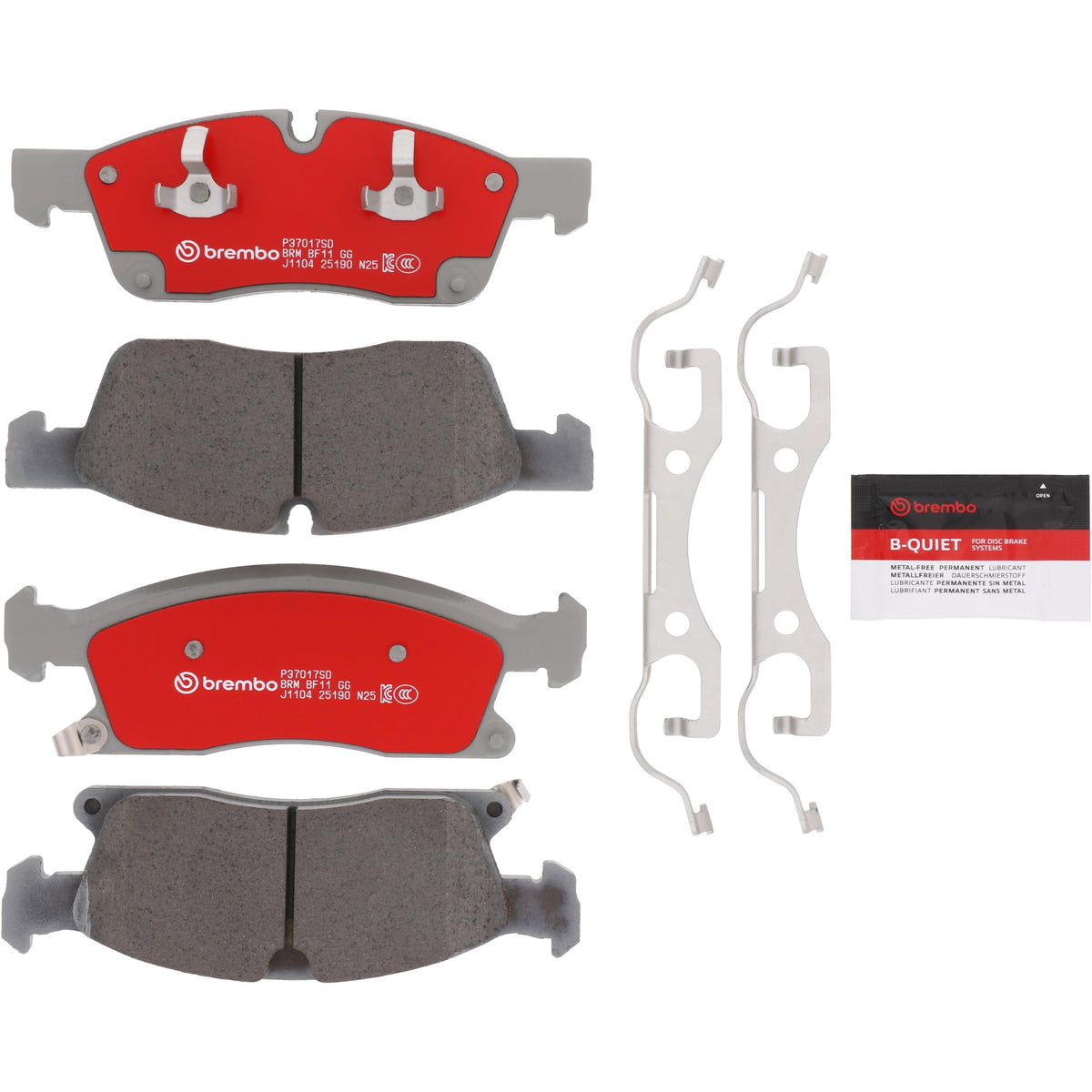 BREMBO P24242SD Brembo Disc Brake Pad Set Severe Duty P37017SD