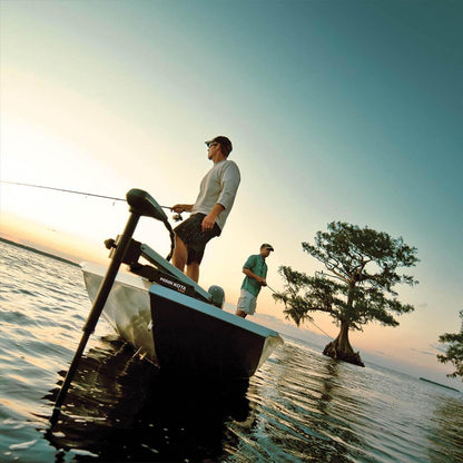 MINN KOTA 1355946 Minn Kota Edge Bow-Mount Electric Trolling Motor with Foot Pedal Control – 45 Lb. Thrust, 36 In. Shaft, Freshwater