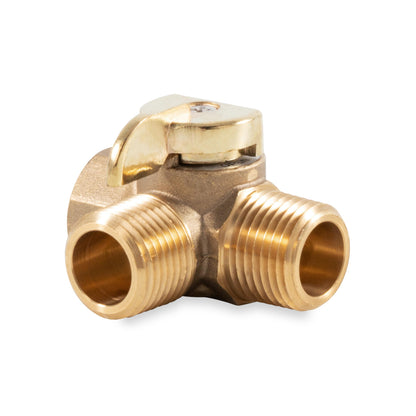 CAMCO 37463 Camco 3-Way Valve Replacement for RV Winterization Water Heater by-Pass Kit - Heavy Duty Brass Construction - Provides Easy Non-Restricted Flow & Installs Easy (37463)