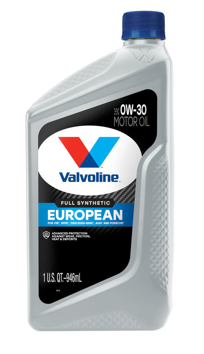 VALVOLINE 893931 Valvoline European Vehicle Full Synthetic SAE 0W-30 Motor Oil 1 QT